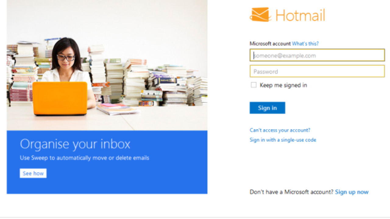 Hotmail com sign up